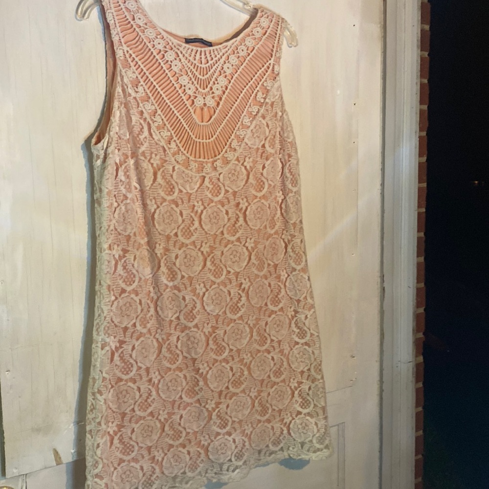 Madison Paige Lace W Peach Liner Sz XL- Very Soft Cool!!